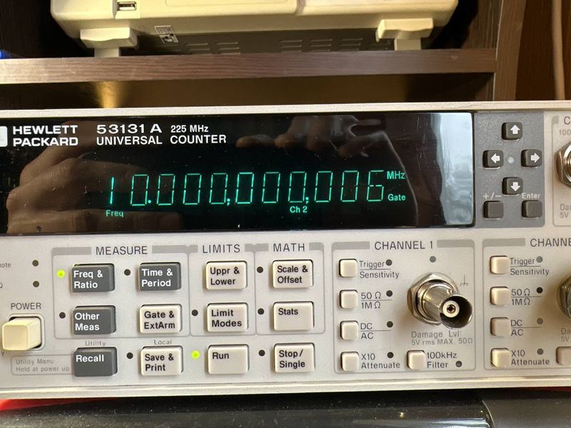 TCXO 0.1ppm 10MHz for HackRF one налаштований на приладі 0006 фото