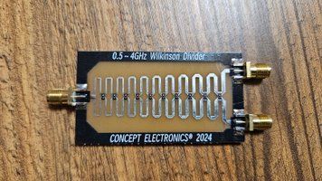 0.5&ndash;4 ГГц Wilkinson дільник/комбайнер потужності (RF Power Splitter/Combiner) 0667 фото