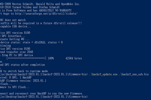 Зміна прошивки на Hack RF one з Raspsdfsberry, Linux, Windows (Kali Linux). Відновлення HackRF фото